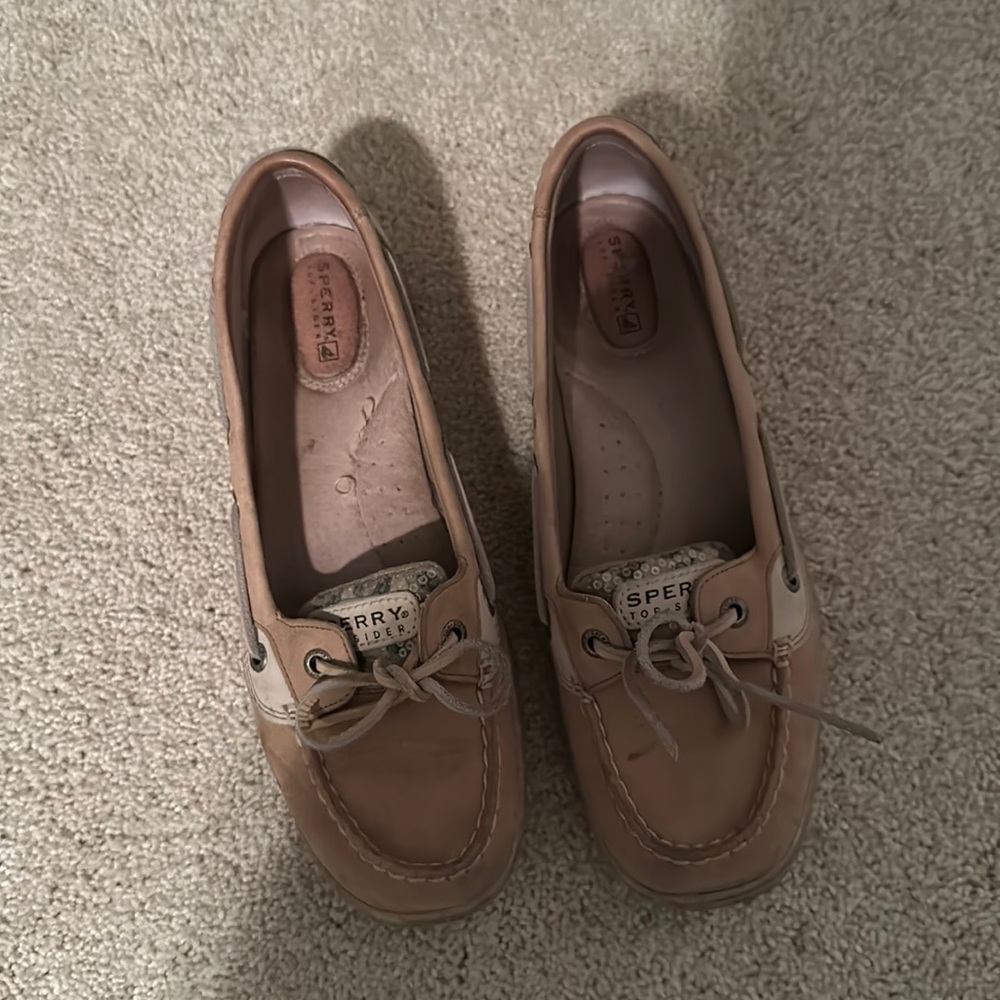 Sperry Top-Sider Angelfish Leopard Print Leather Boat Shoes